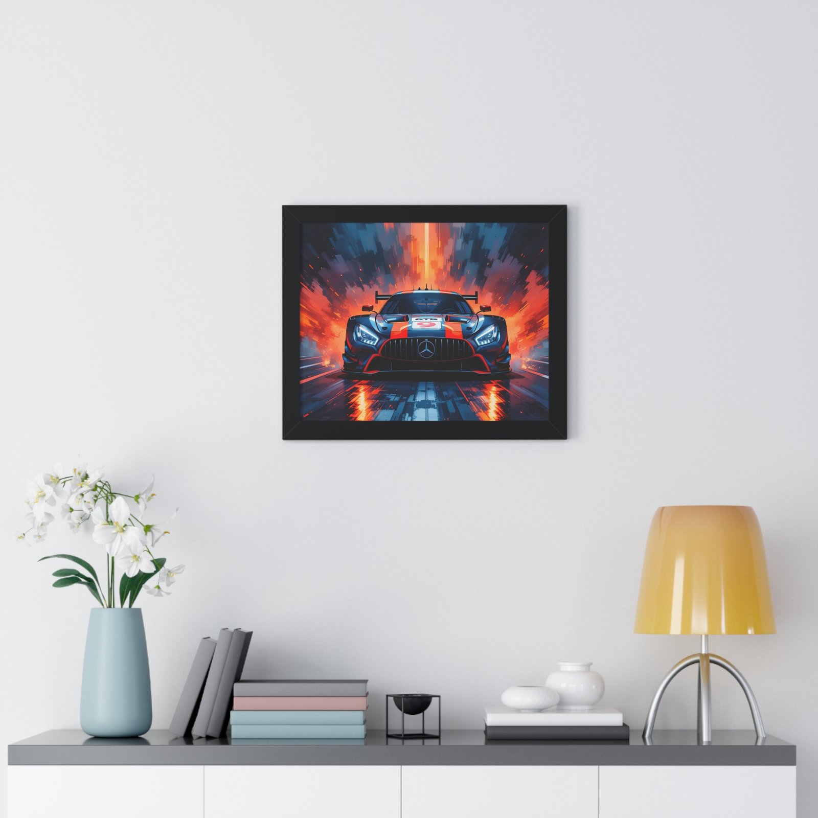 Limited Edition Mercedes GTD IMSA Racing Car Wall Art Framed Print | Collector's Mercedes Racing Art - Image 2