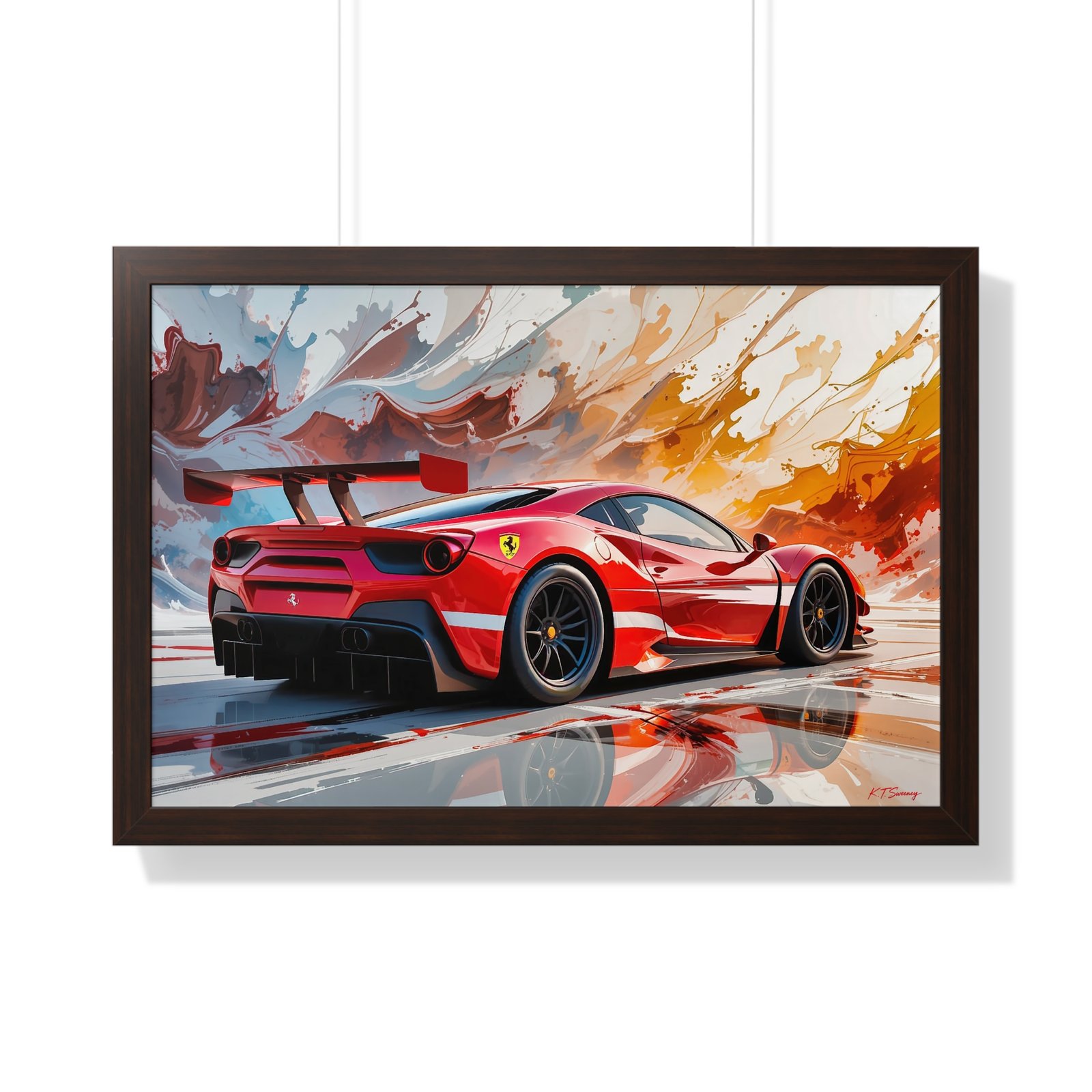 Limited Edition Ferrari IMSA GTD Inspired Racing Car Wall Art Framed Print | Collector’s Ferrari Motorsport Artwork - Image 16