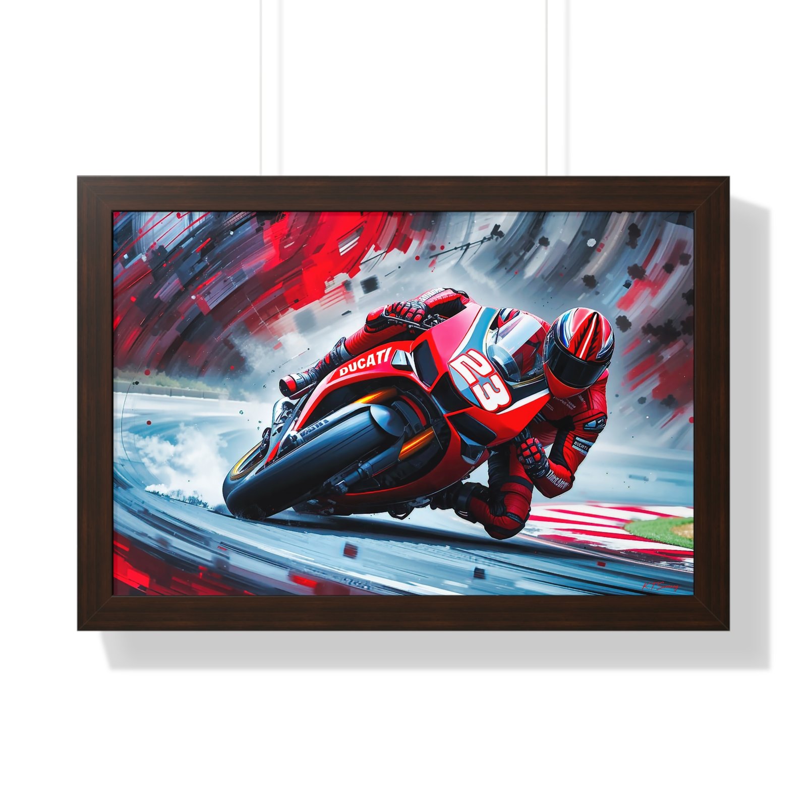 Limited Edition Enea Bastianini MotoGP Wall Art Framed Print | Collector’s Motorcycle Racing Artwork - Image 7