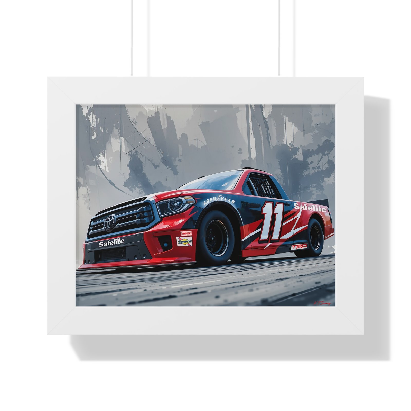 NASCAR Racing Truck Series Corey Heim Framed Art Print | Original Collector's Artwork - Image 31