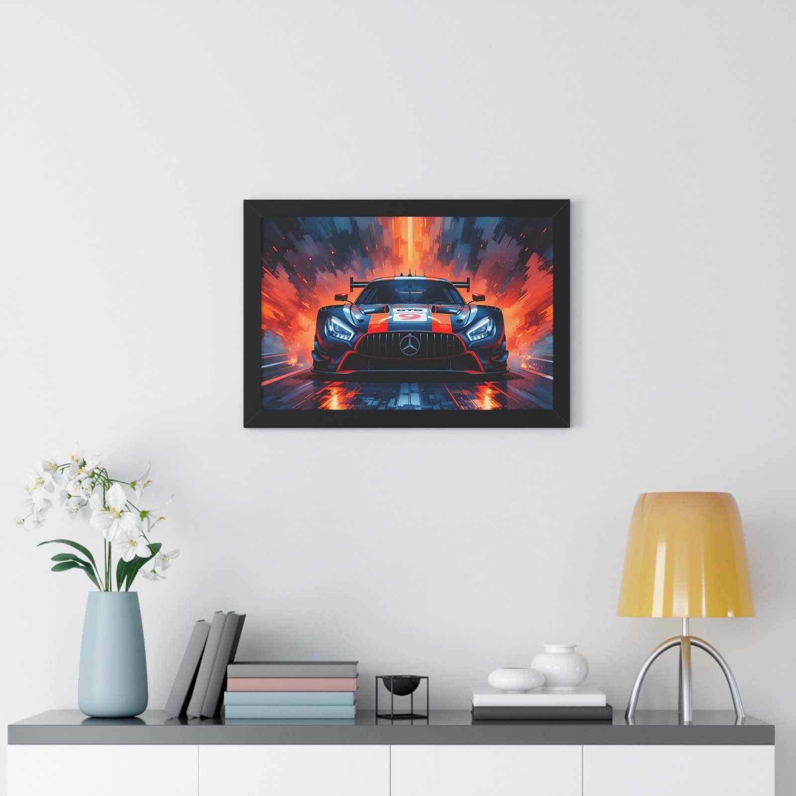 Limited Edition Mercedes GTD IMSA Racing Car Wall Art Framed Print | Collector's Mercedes Racing Art - Image 5