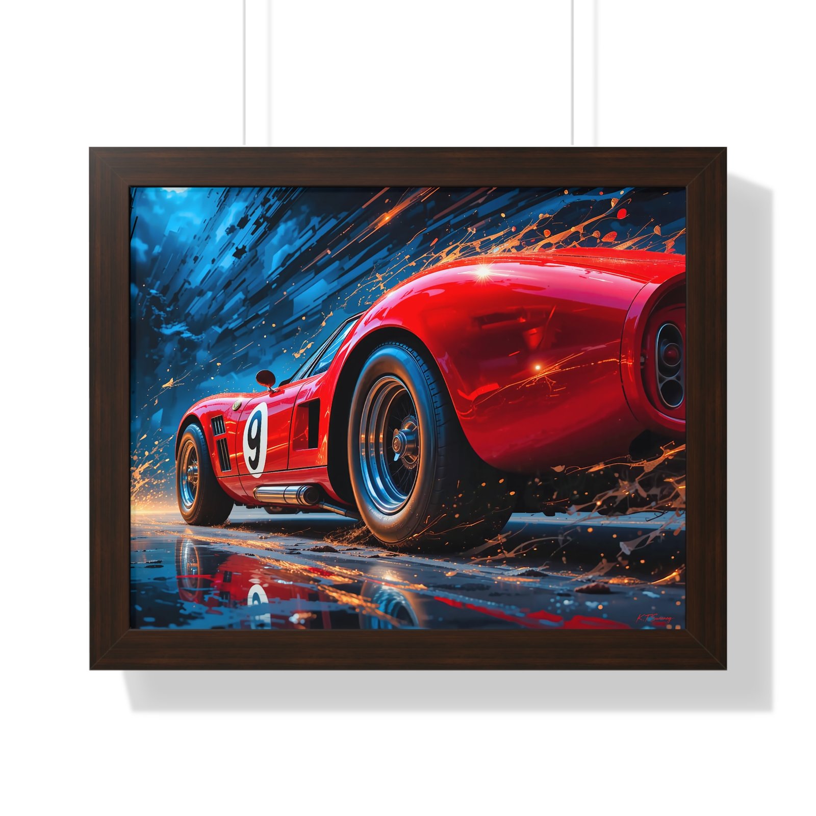 Exclusive Edition Vintage Red Maserati Inspired Wall Art Framed Print | Collector’s Motorsport Artwork - Image 10