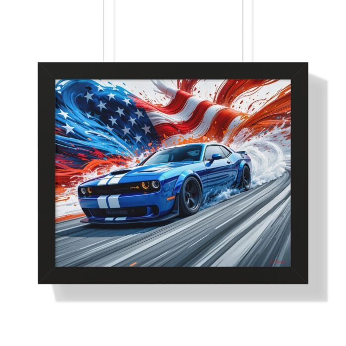 Limited Edition Dodge Hellcat Framed Art  | Muscle Car Collector’s Artwork