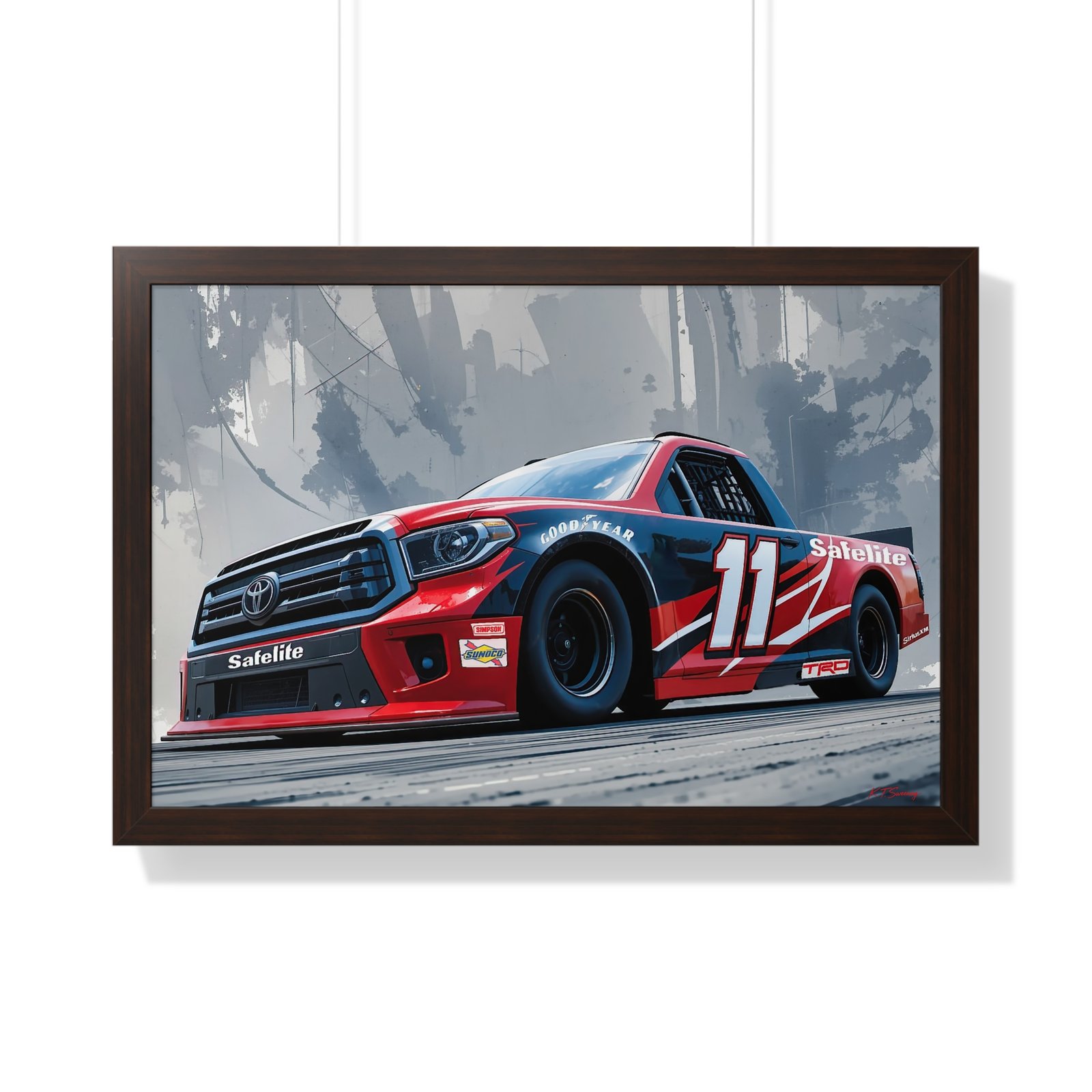 NASCAR Racing Truck Series Corey Heim Framed Art Print | Original Collector's Artwork - Image 28