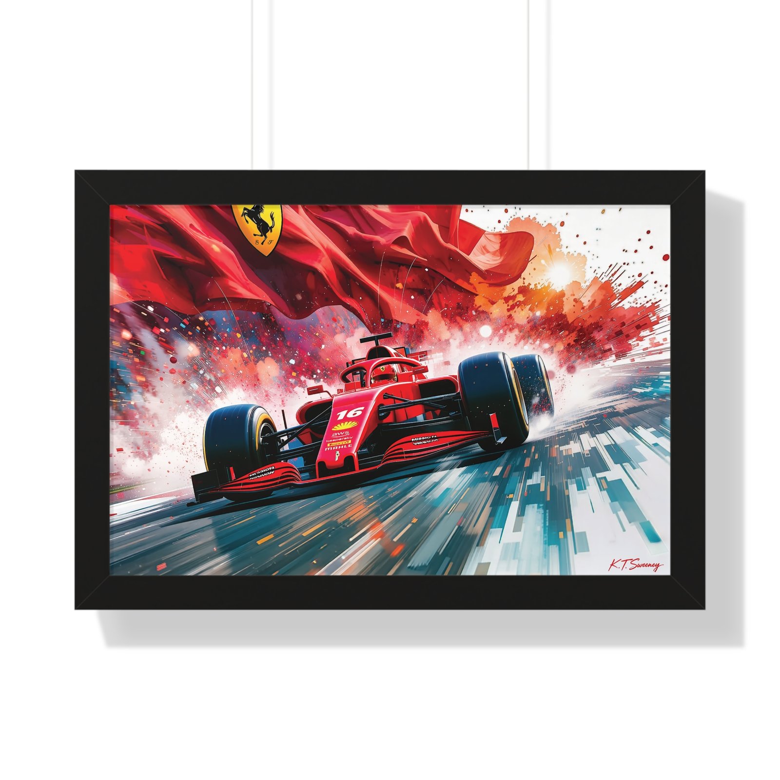 Exclusive Limited Edition Charles Leclerc Ferrari F1 Racing Car - Image 4