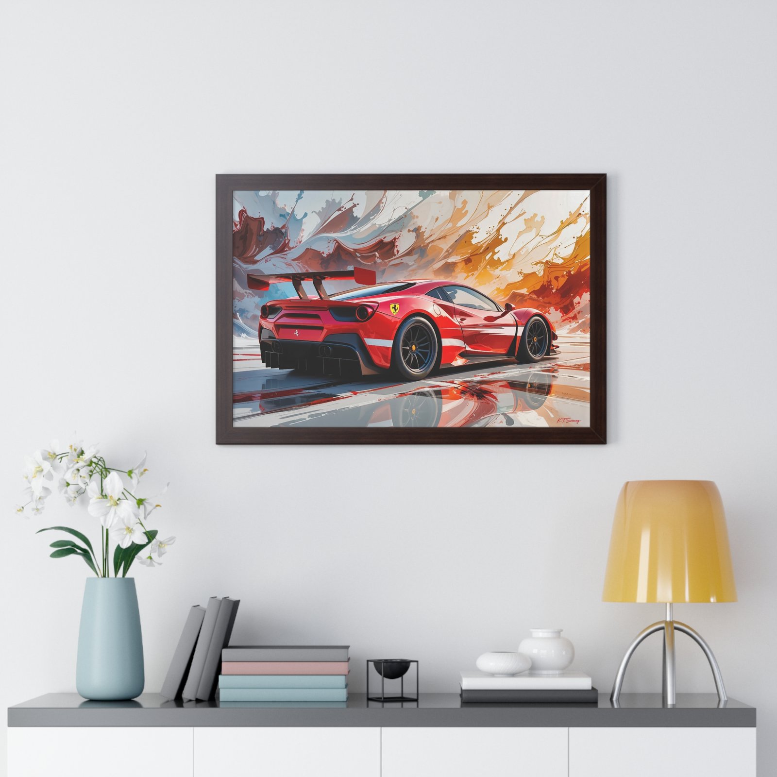 Limited Edition Ferrari IMSA GTD Inspired Racing Car Wall Art Framed Print | Collector’s Ferrari Motorsport Artwork - Image 17