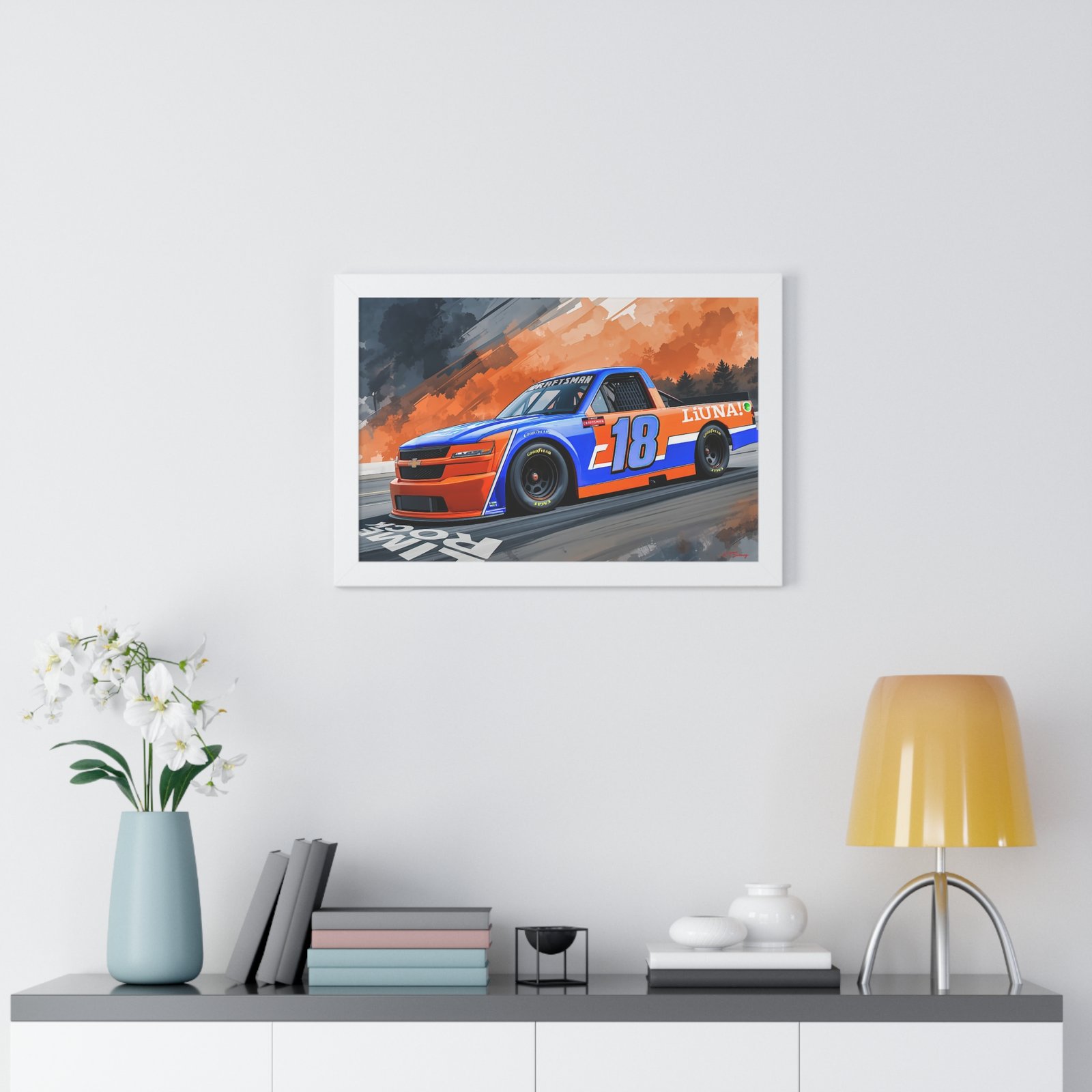 Limited Edition NASCAR Truck Series Tyler Ankrum Wall Art Framed Print | Original Collector’s Racing Artwork - Image 23