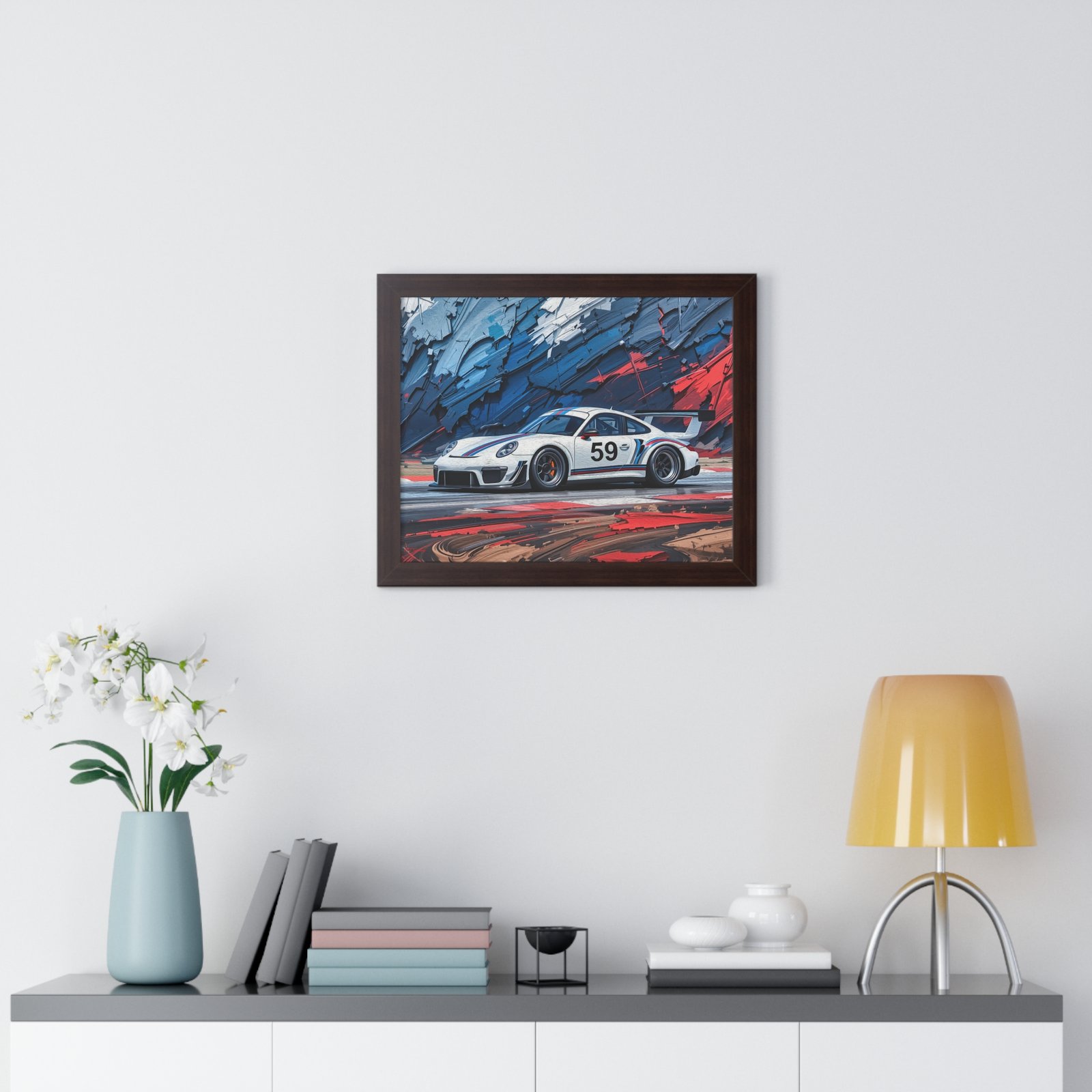 Collector’s Edition Porsche 911 GT3 Brumos Racing Tribute Wall Art Framed Print | Iconic Porsche Motorsport Artwork - Image 11