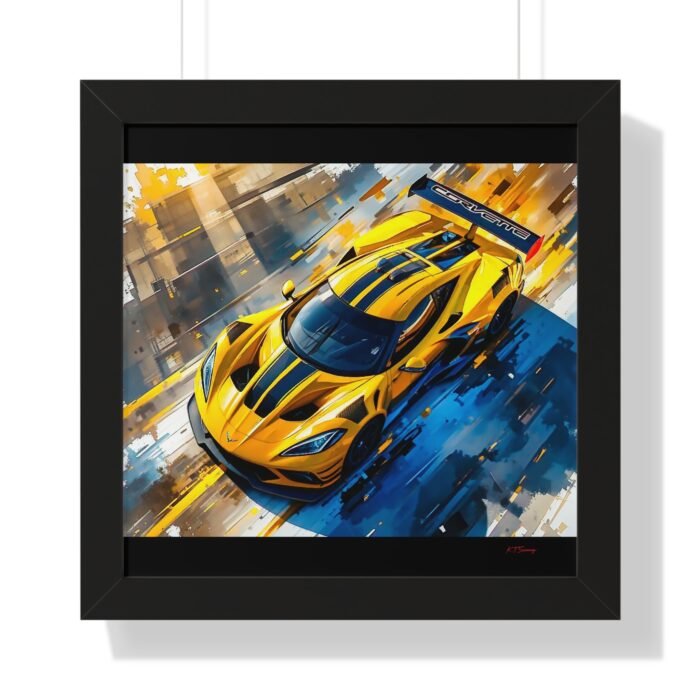 Exclusive Edition Yellow C8 Corvette Original  Design | Collector’s Corvette Artwork