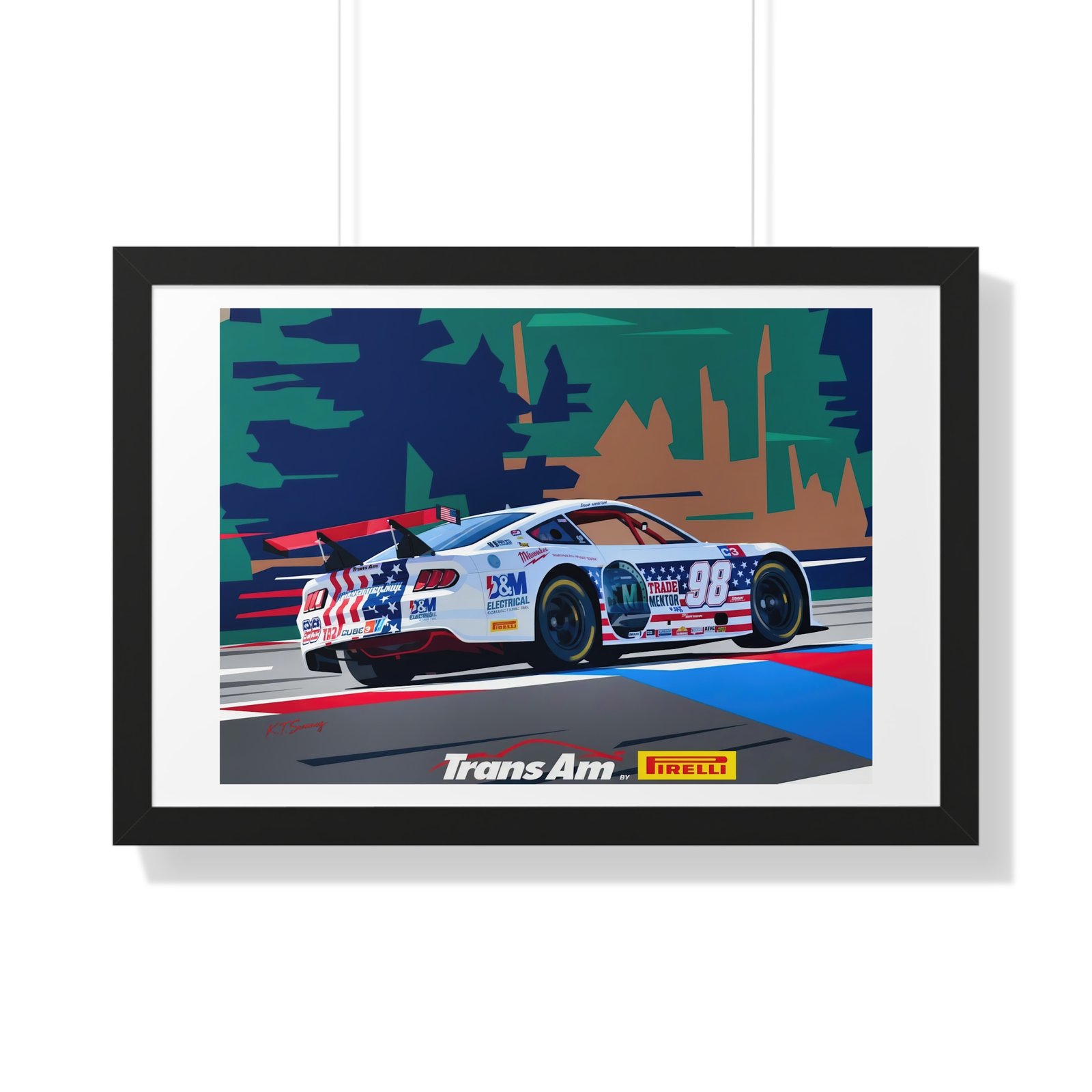 Doug Winston 2026 Trans Am Racing Car – Limited One-Off Collector’s Edition Print | Benefits TradeMentor.org - Image 4