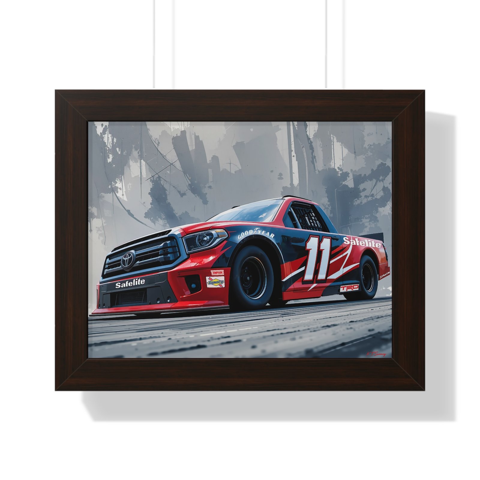 NASCAR Racing Truck Series Corey Heim Framed Art Print | Original Collector's Artwork - Image 16
