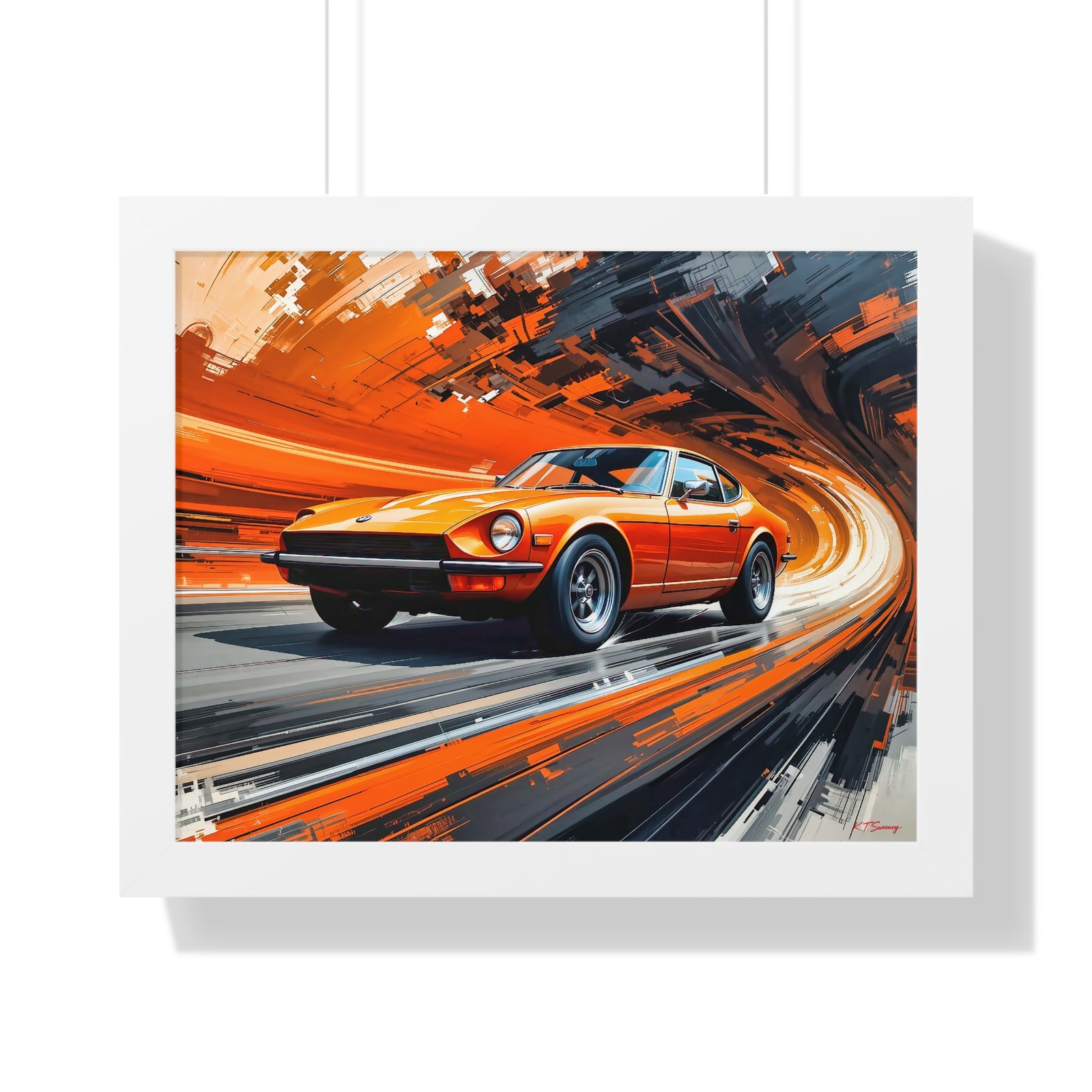 1971 Datsun 240Z Classic Car Wall Art Framed Print | Studio Edition Collector’s Artwork - Image 19