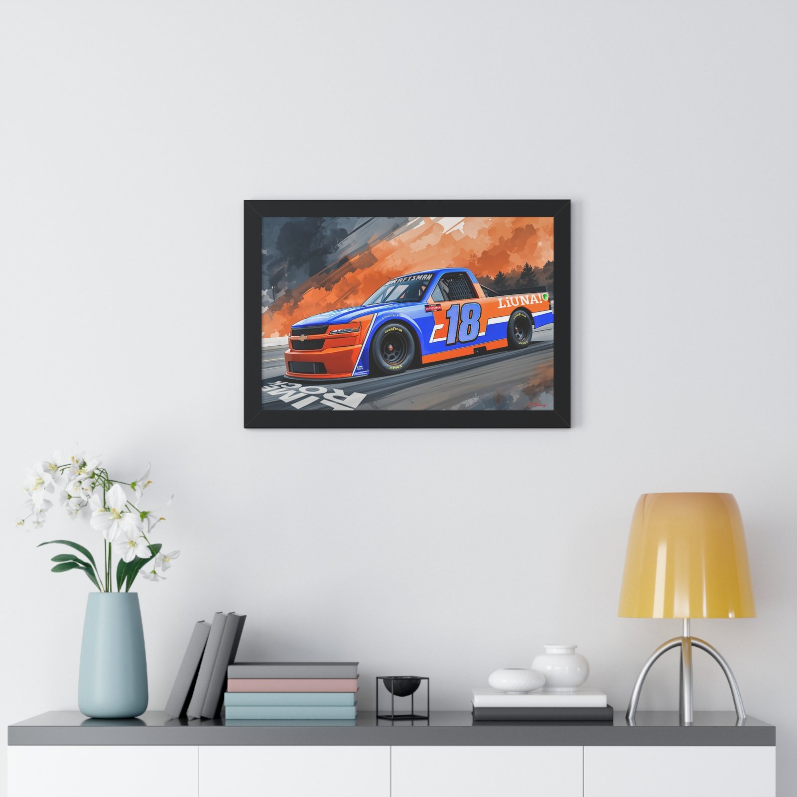 Limited Edition NASCAR Truck Series Tyler Ankrum Wall Art Framed Print | Original Collector’s Racing Artwork - Image 5