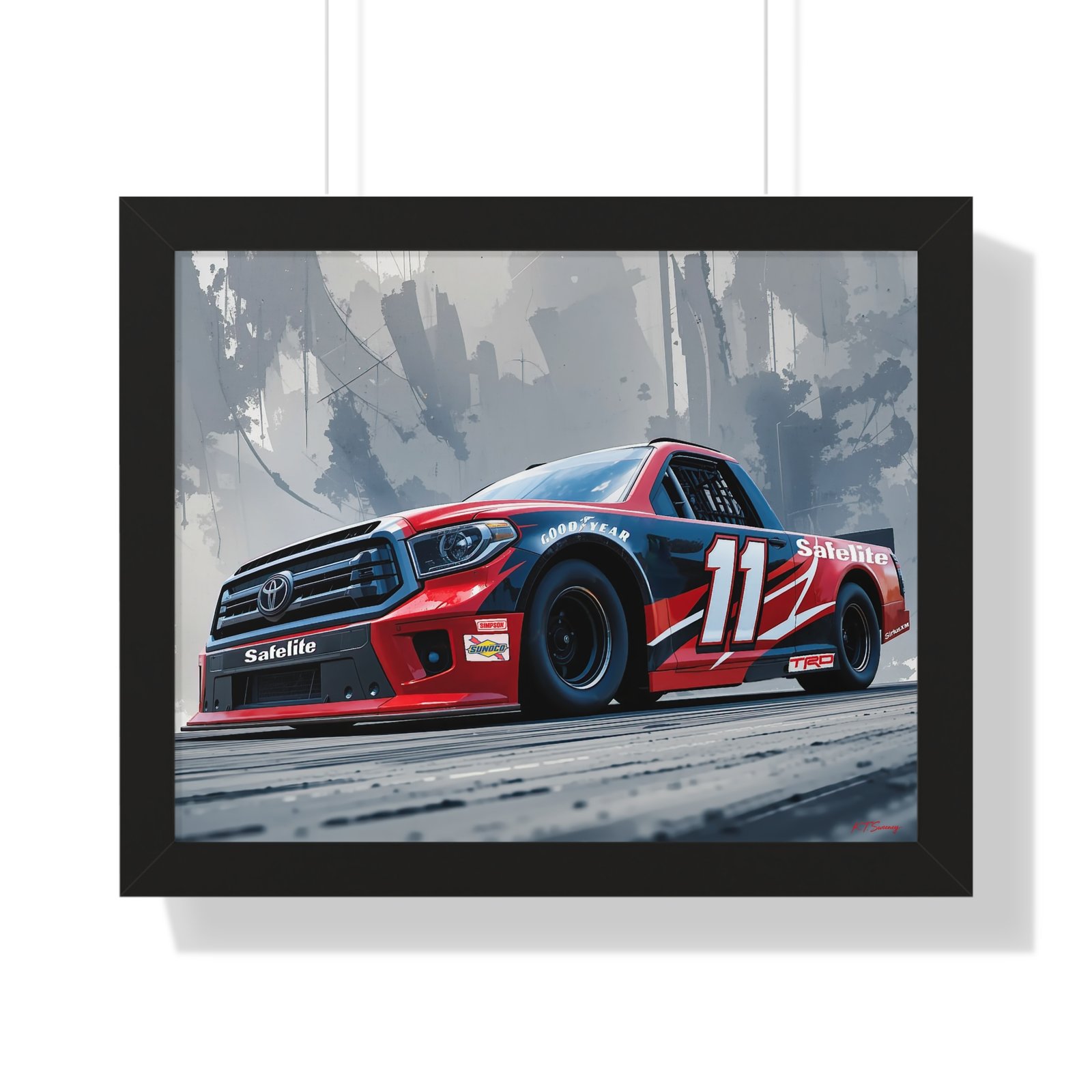 NASCAR Racing Truck Series Corey Heim Framed Art Print | Original Collector's Artwork - Image 7
