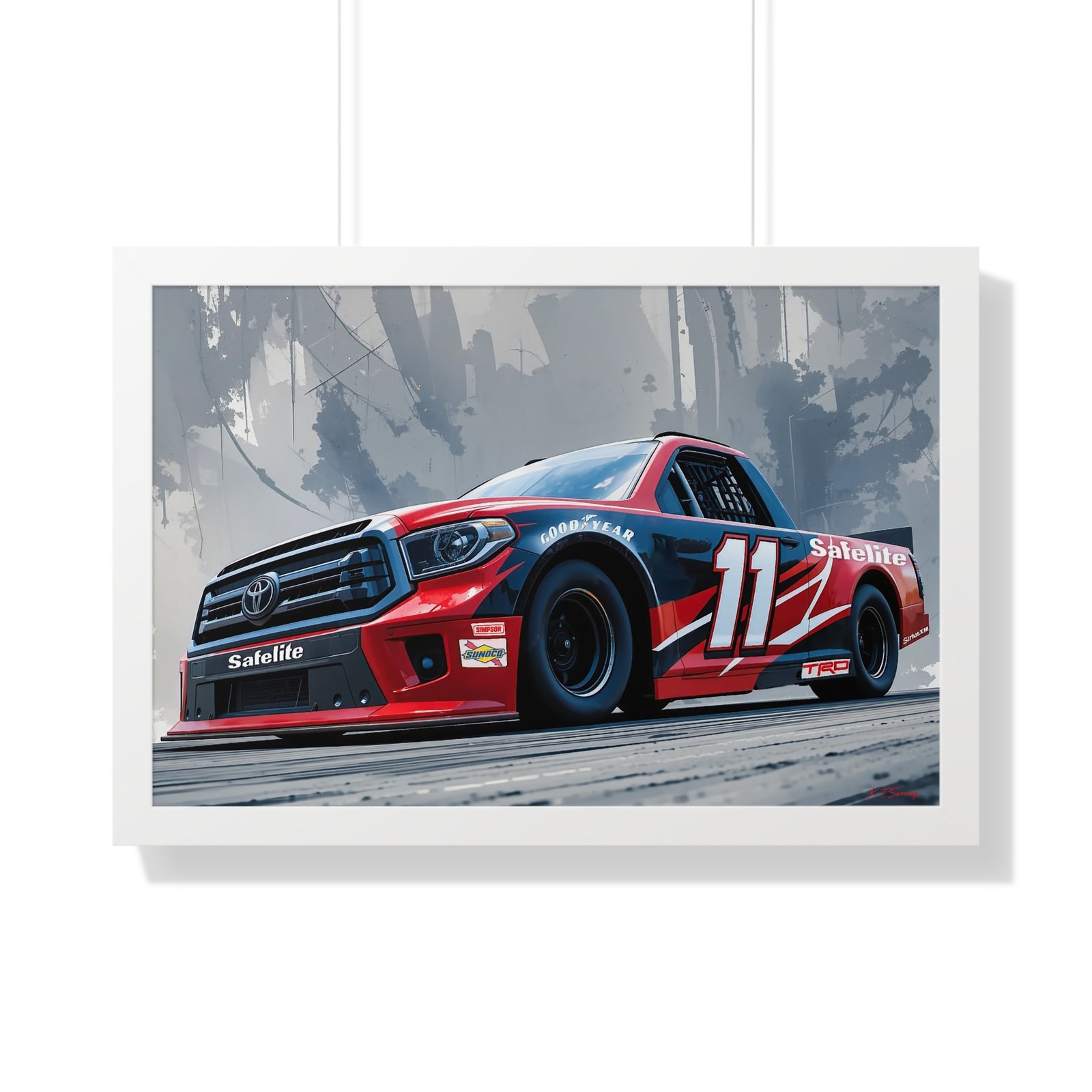 NASCAR Racing Truck Series Corey Heim Framed Art Print | Original Collector's Artwork - Image 43