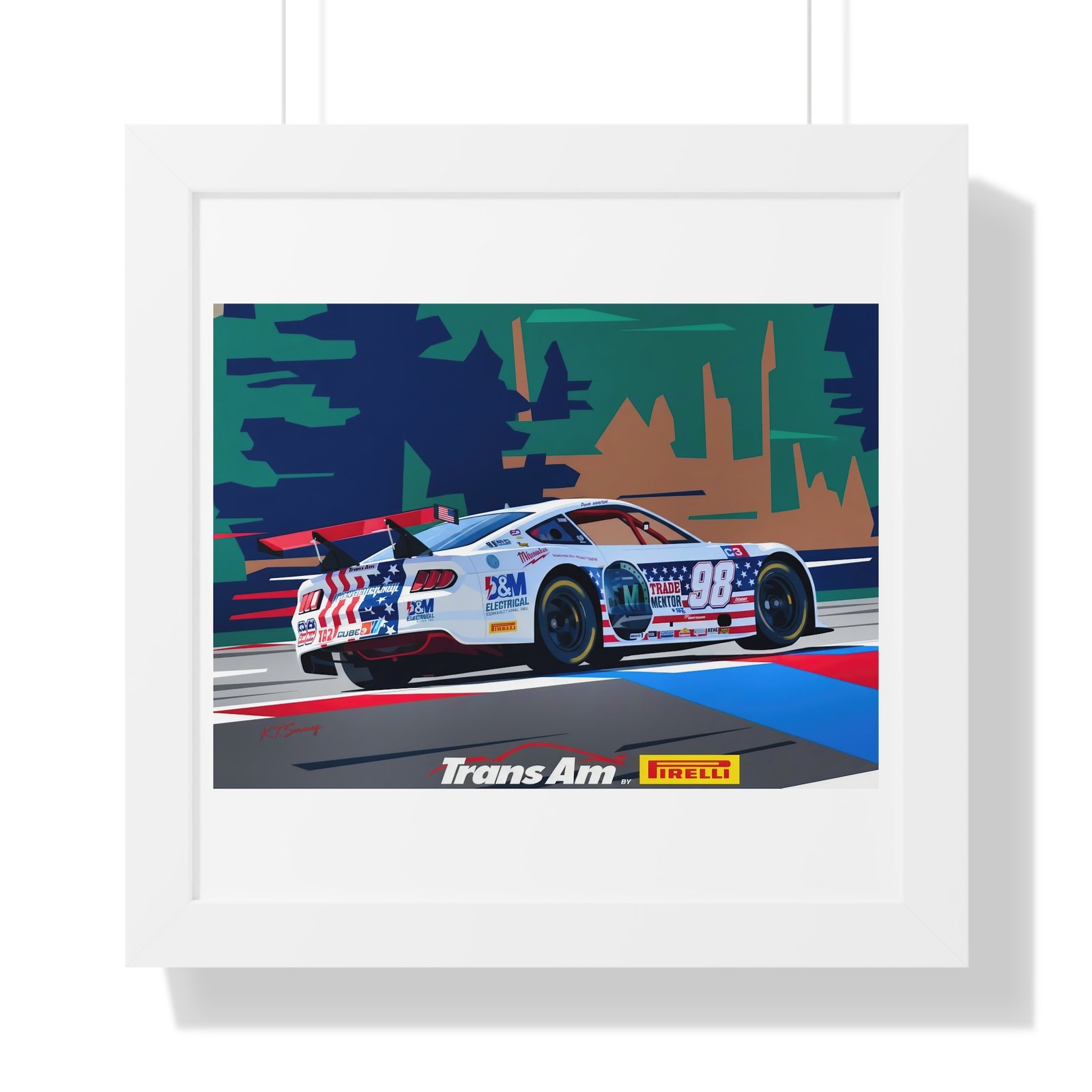 Doug Winston 2026 Trans Am Racing Car – Limited One-Off Collector’s Edition Print | Benefits TradeMentor.org - Image 7