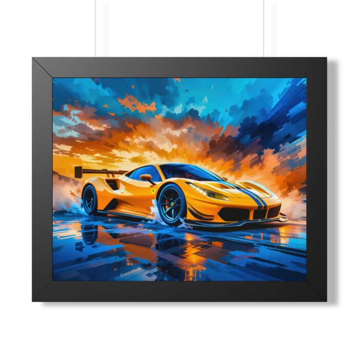 Limited Edition Ferrari IMSA GTD Racing Car Wall Art Framed Print (Only 100 Made) | Collector’s Ferrari Motorsport Artwork with Certificate