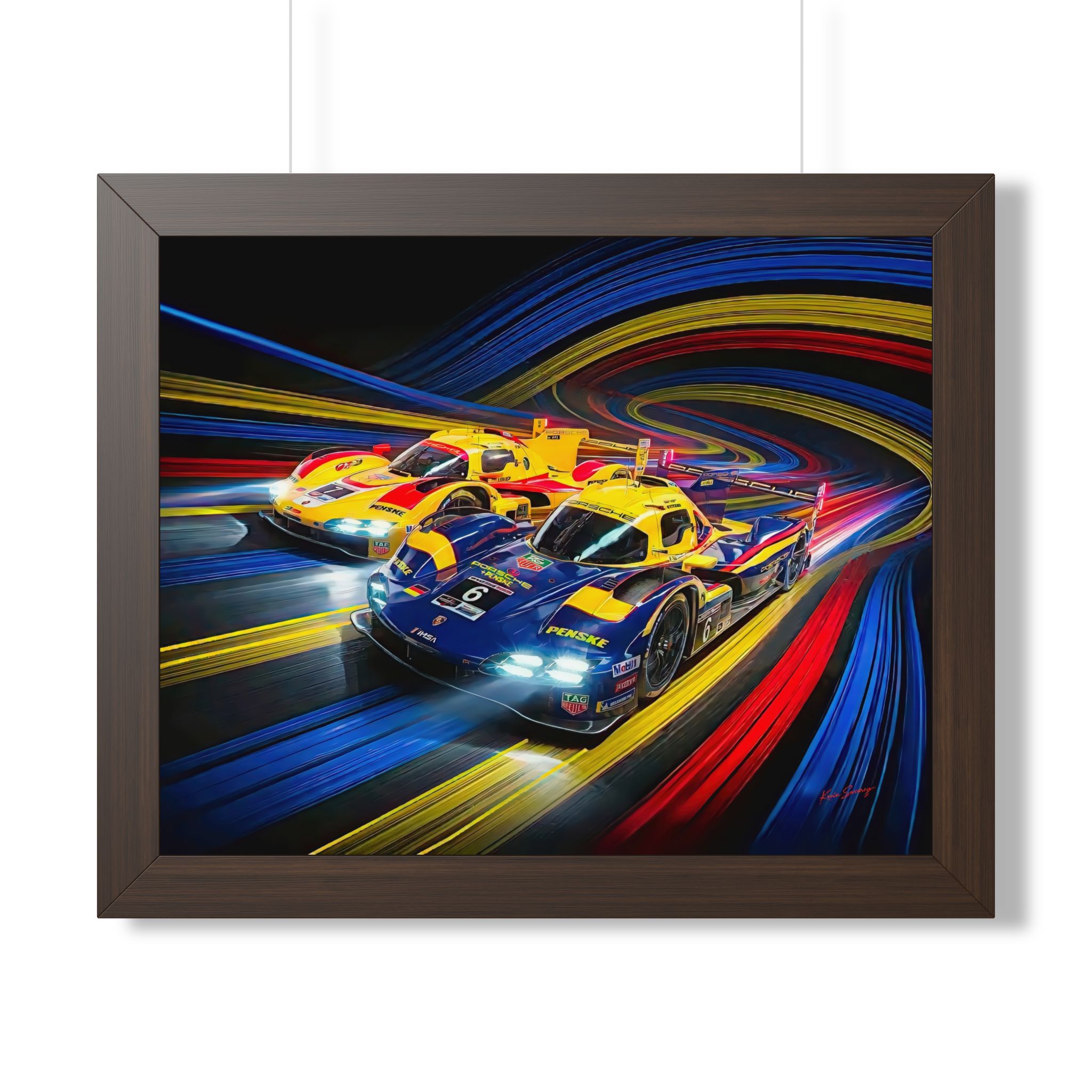 Porsche Penske Motorsport 963 GTP | IMSA WeatherTech Championship | Hand-Crafted Digital Fine Art | Museum-Quality Racing Wall Art - Image 4