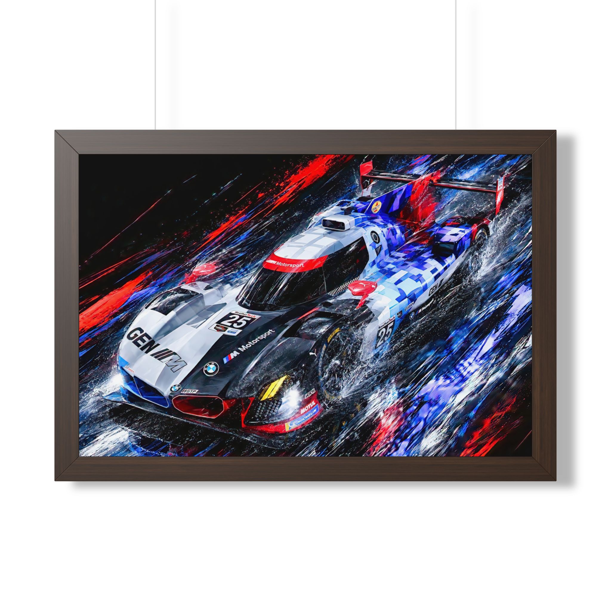 BMW M Hybrid V8 IMSA GTP Racing | BMW M Motorsport Fine Hand Crafted Digital Art - Image 6