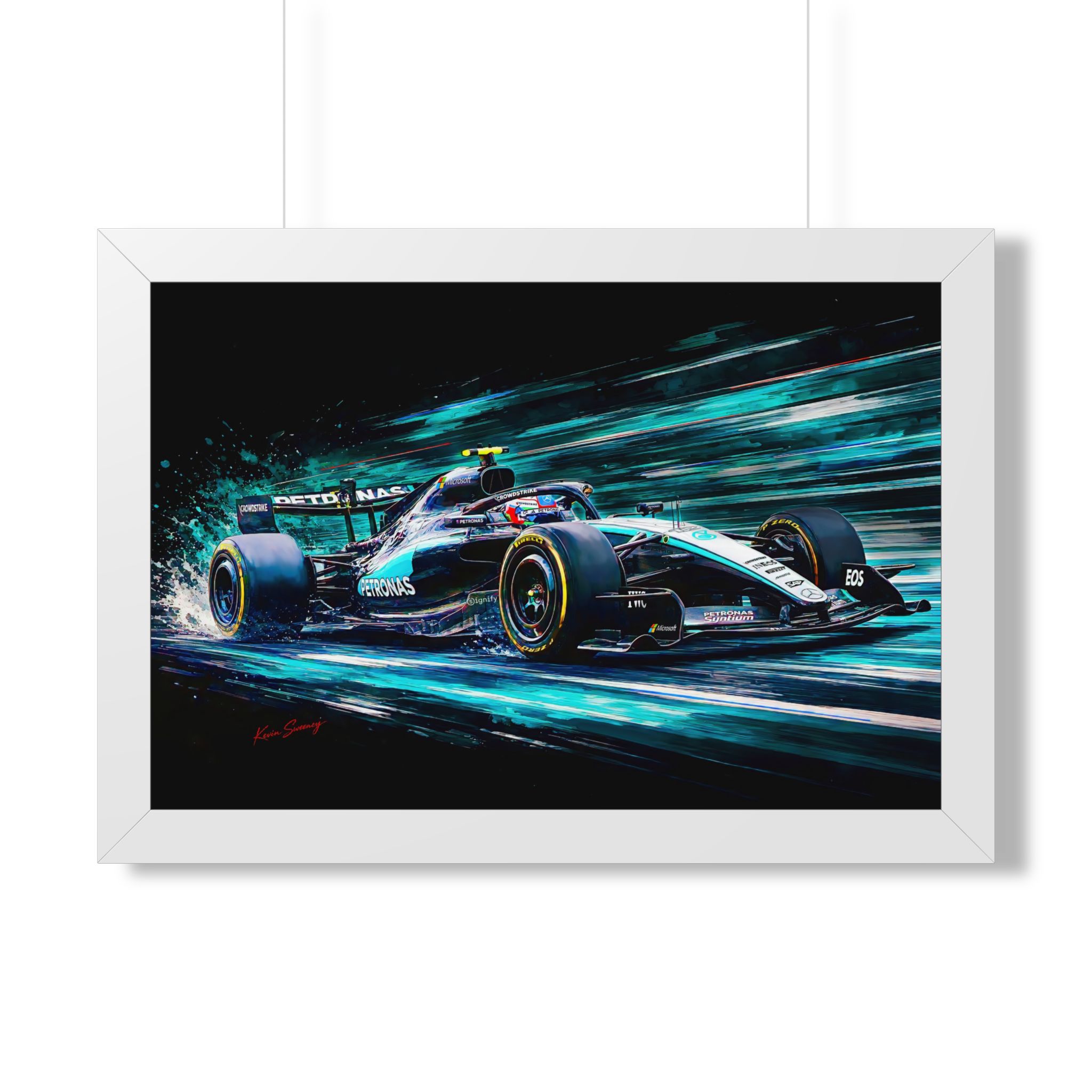 Kimi Antonelli Mercedes Formula 1 Racing Artwork | F1 Motorsport | Fine Hand Crafted Digital Art - Image 13