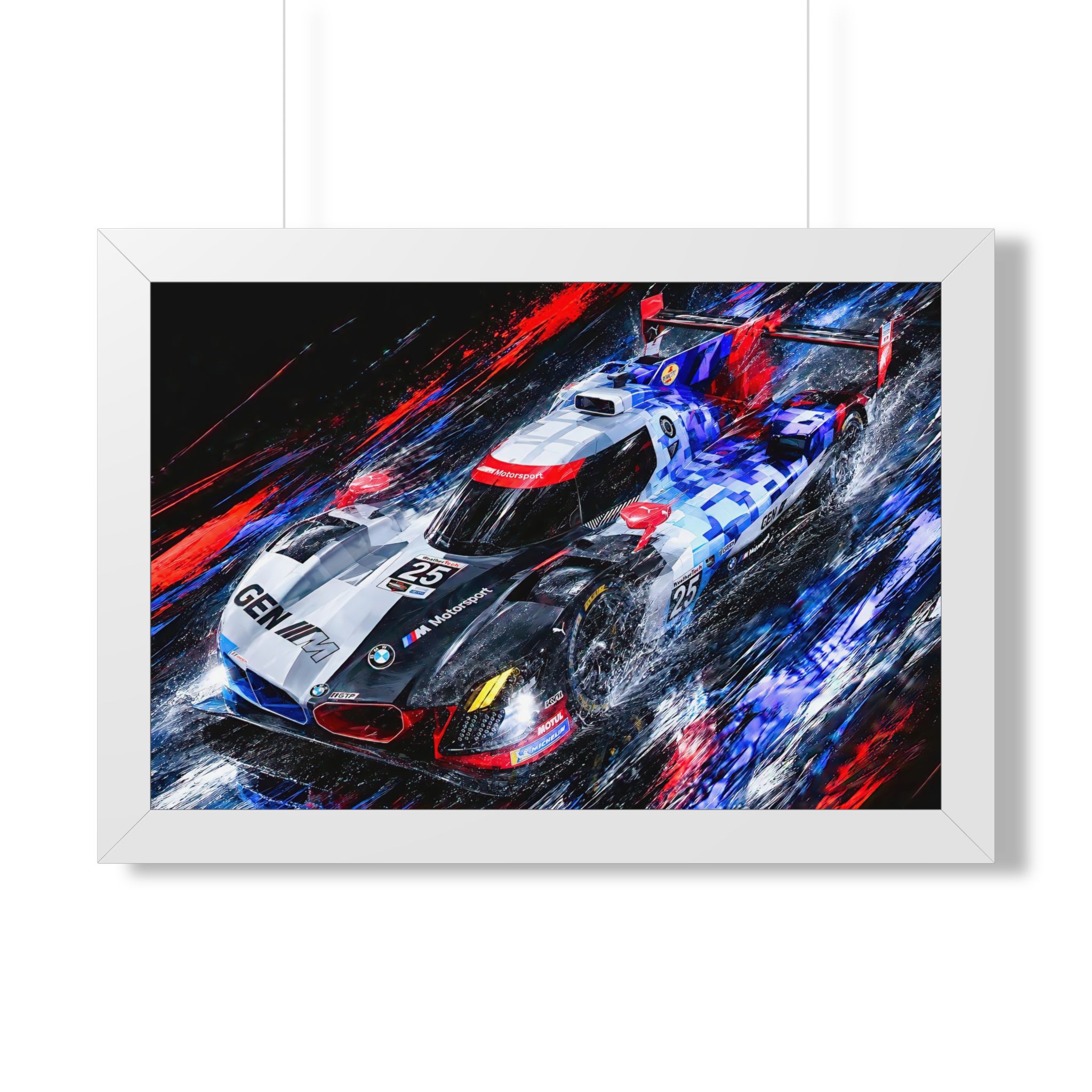BMW M Hybrid V8 IMSA GTP Racing | BMW M Motorsport Fine Hand Crafted Digital Art - Image 8