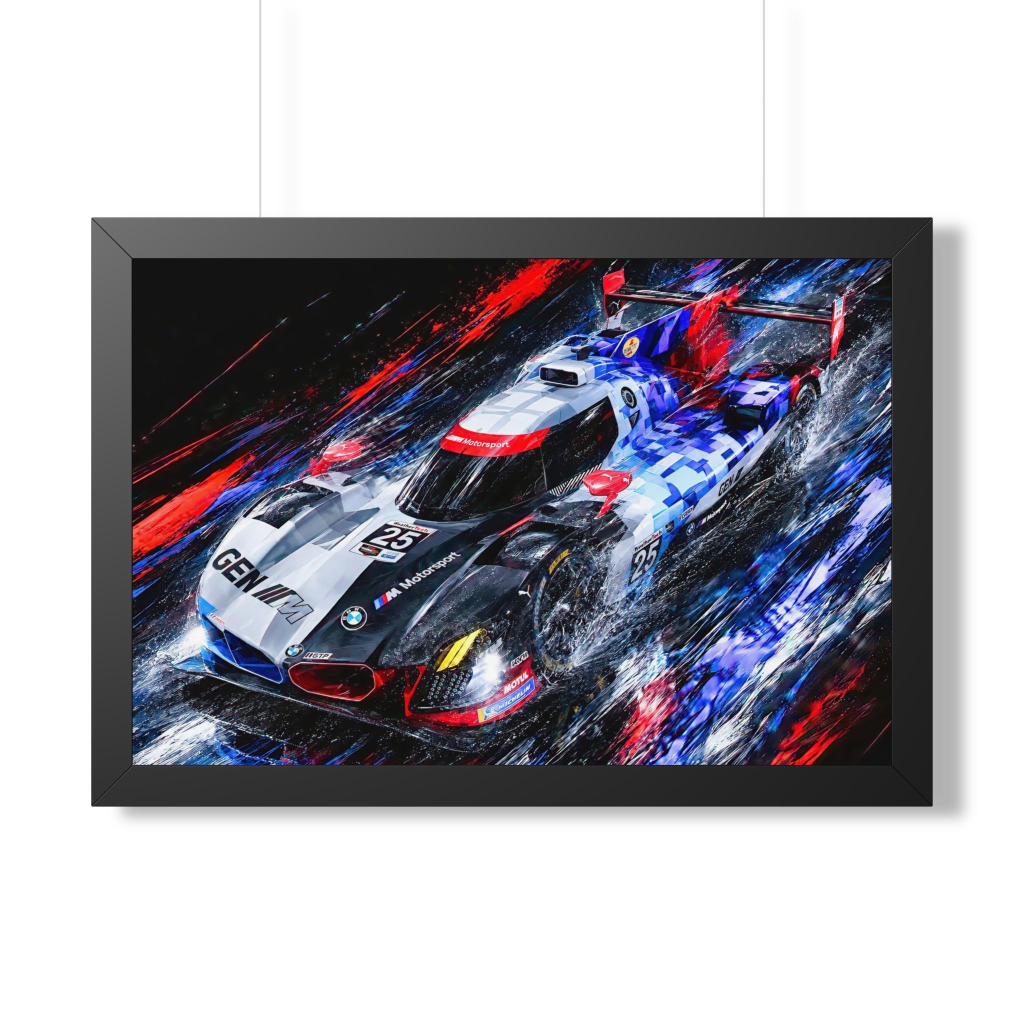 BMW M Hybrid V8 IMSA GTP Racing | BMW M Motorsport Fine Hand Crafted Digital Art - Image 3