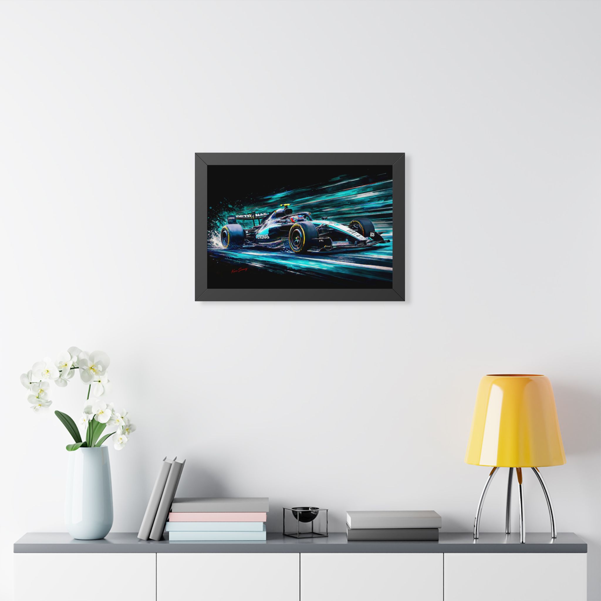 Kimi Antonelli Mercedes Formula 1 Racing Artwork | F1 Motorsport | Fine Hand Crafted Digital Art - Image 2