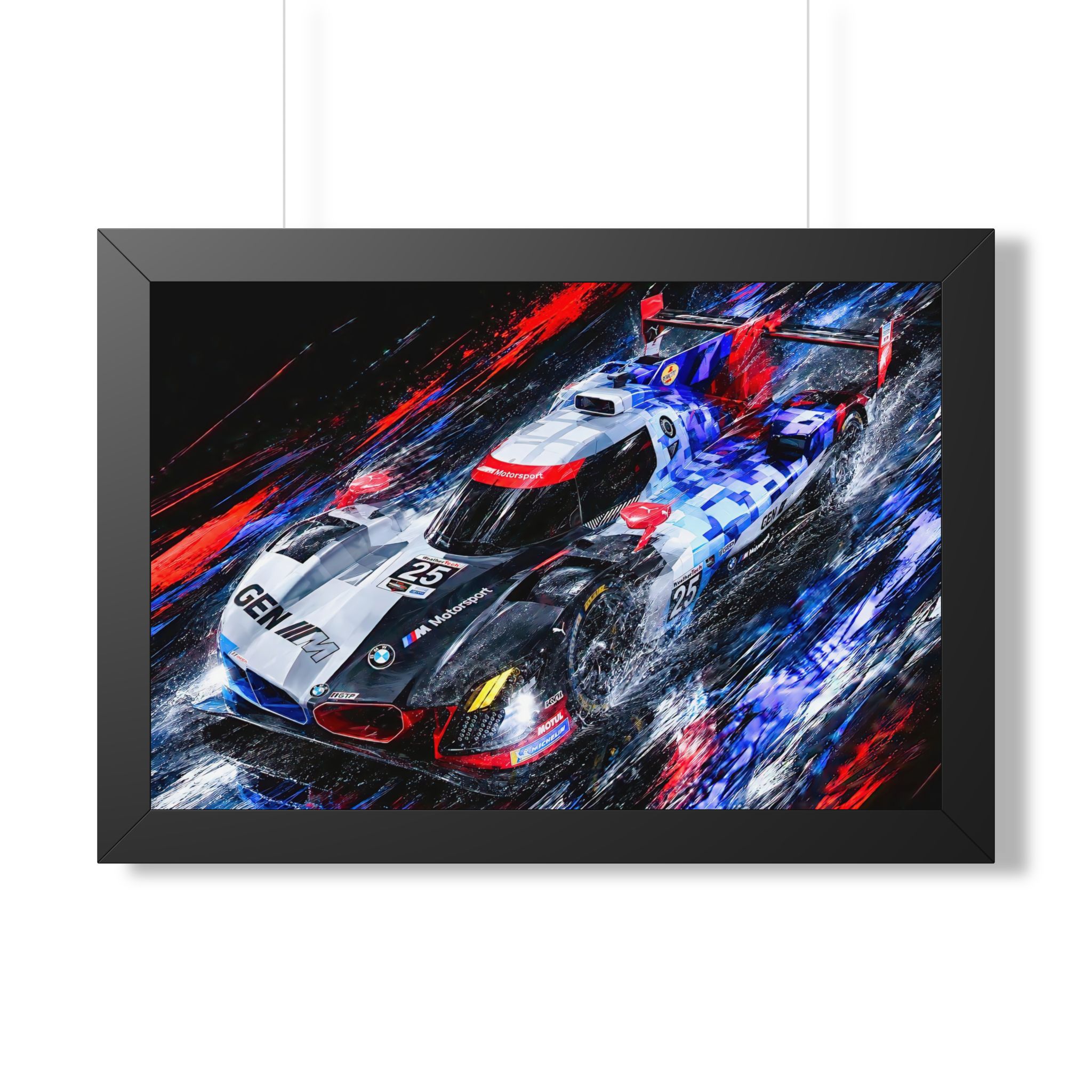 BMW M Hybrid V8 IMSA GTP Racing | BMW M Motorsport Fine Hand Crafted Digital Art - Image 2