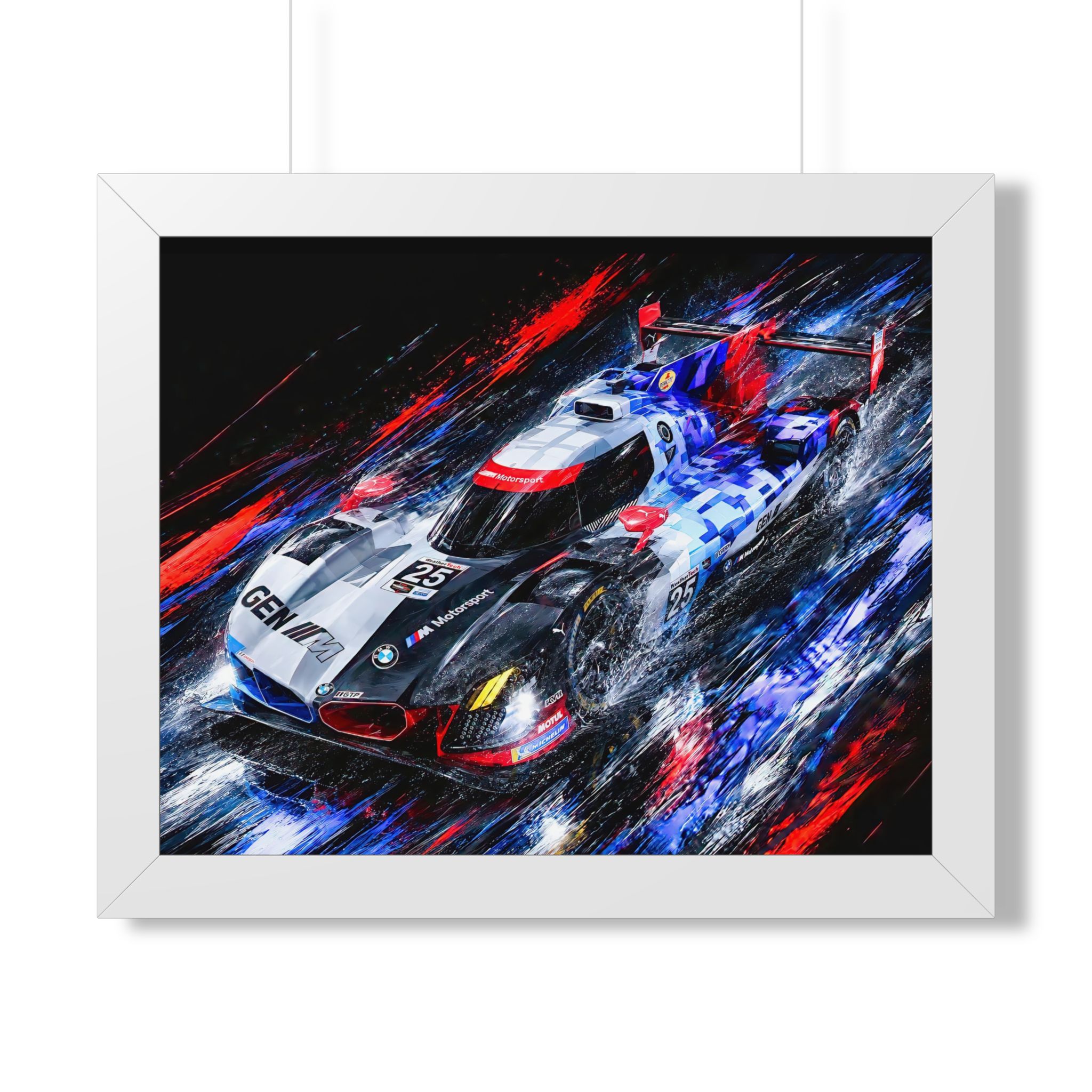 BMW M Hybrid V8 IMSA GTP Racing | BMW M Motorsport Fine Hand Crafted Digital Art - Image 7
