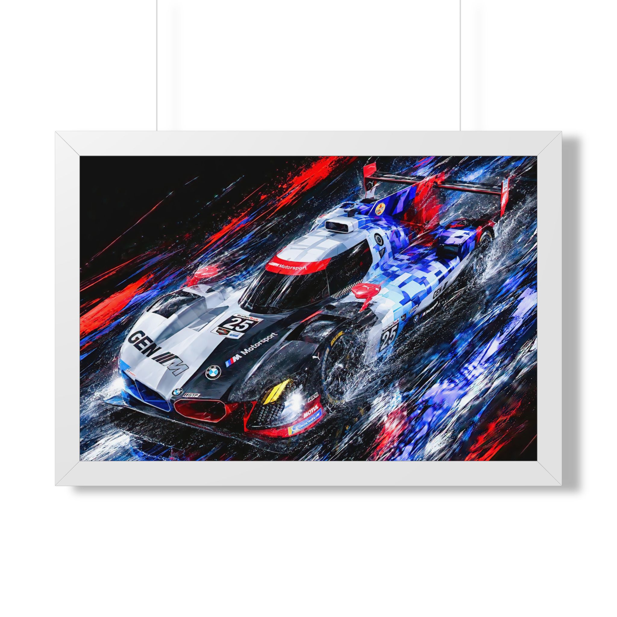 BMW M Hybrid V8 IMSA GTP Racing | BMW M Motorsport Fine Hand Crafted Digital Art - Image 9