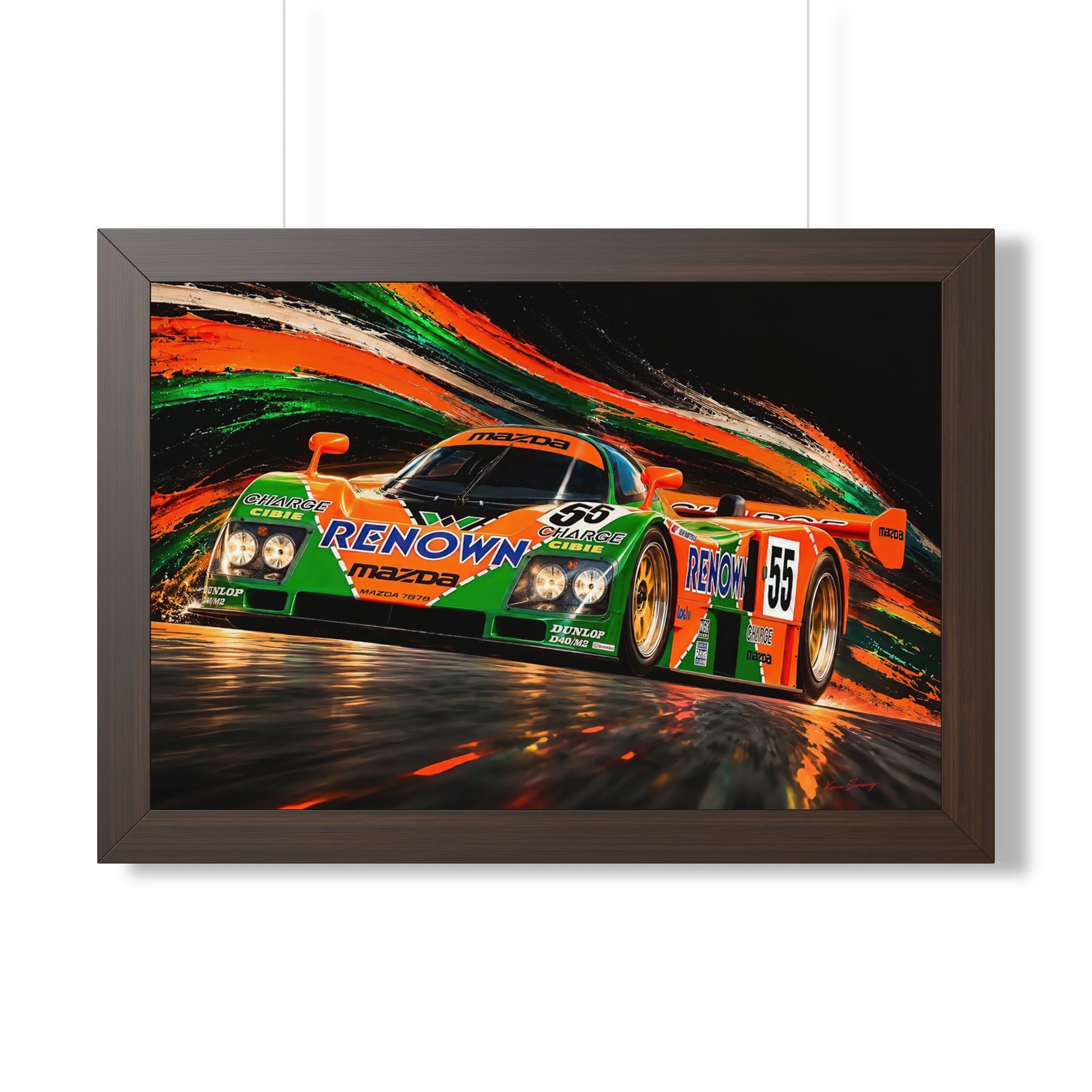 Mazda 787B #55 Le Mans Racing Artwork | Renown Livery | Fine Hand Crafted Digital Art - Image 7