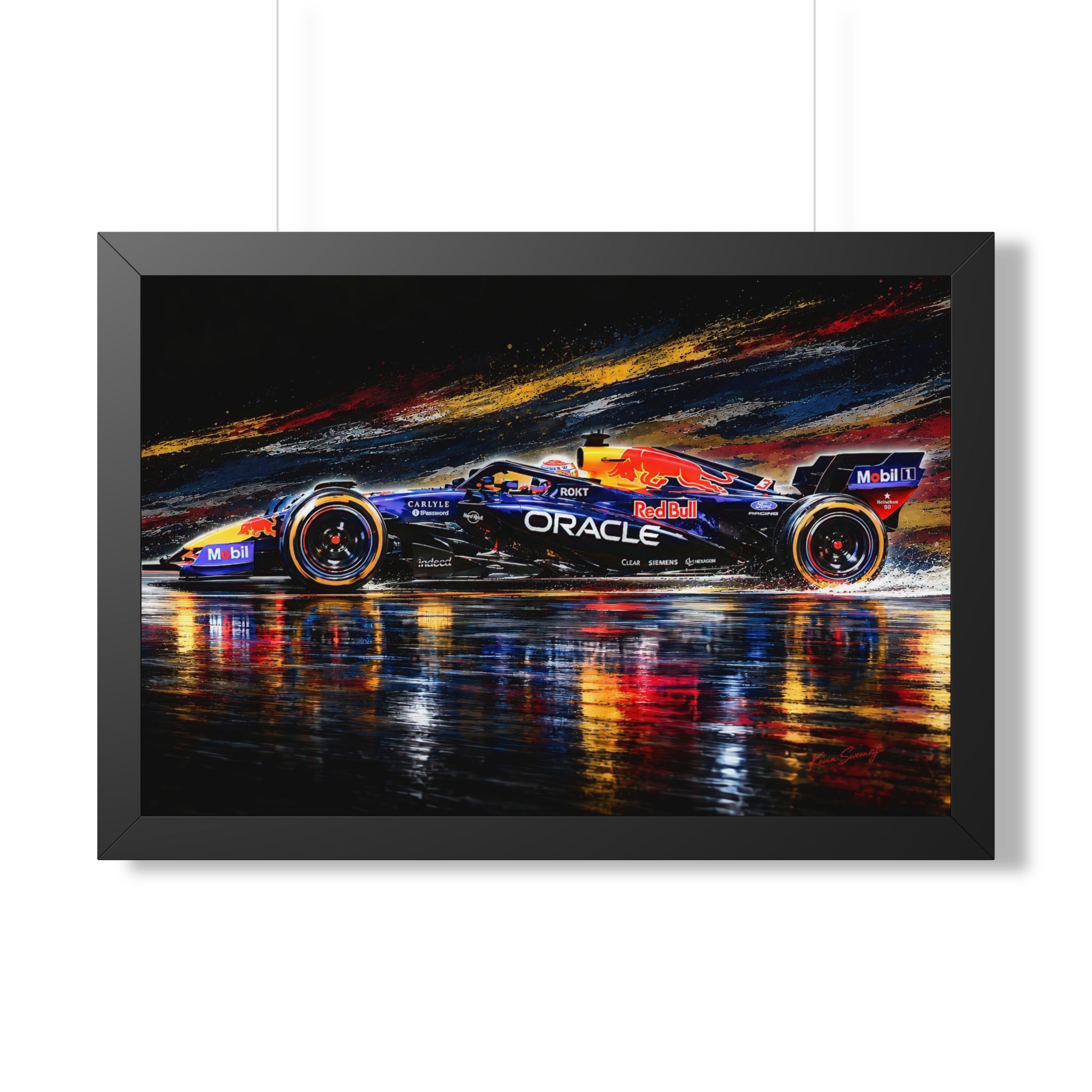 Max Verstappen Red Bull Formula 1 Racing Artwork | F1 Fine Hand Crafted Digital Art - Image 4