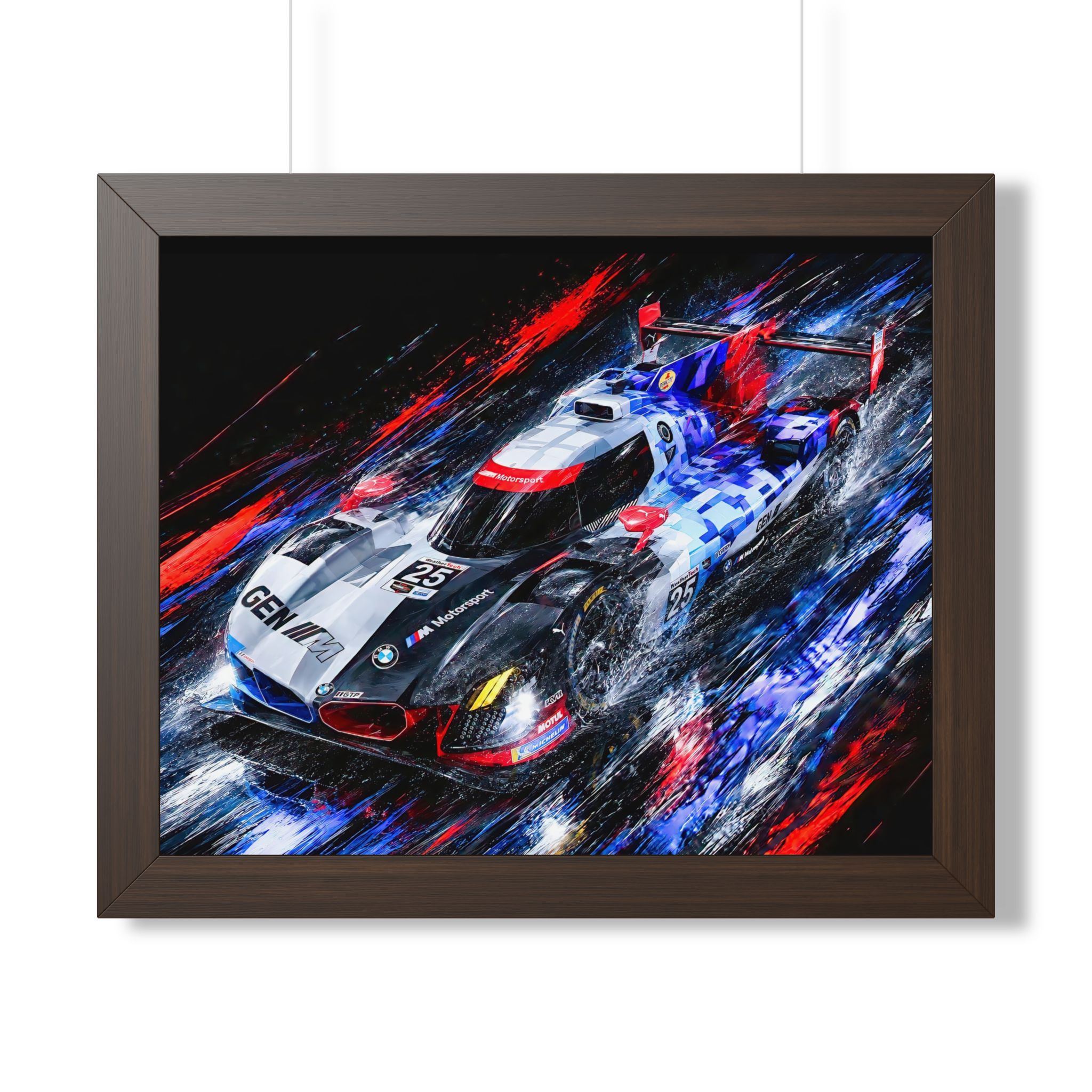 BMW M Hybrid V8 IMSA GTP Racing | BMW M Motorsport Fine Hand Crafted Digital Art - Image 4