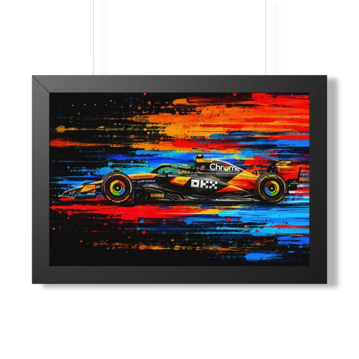 Lando Norris McLaren Formula 1 Racing Artwork | F1 Fine Hand Crafted Digital Art