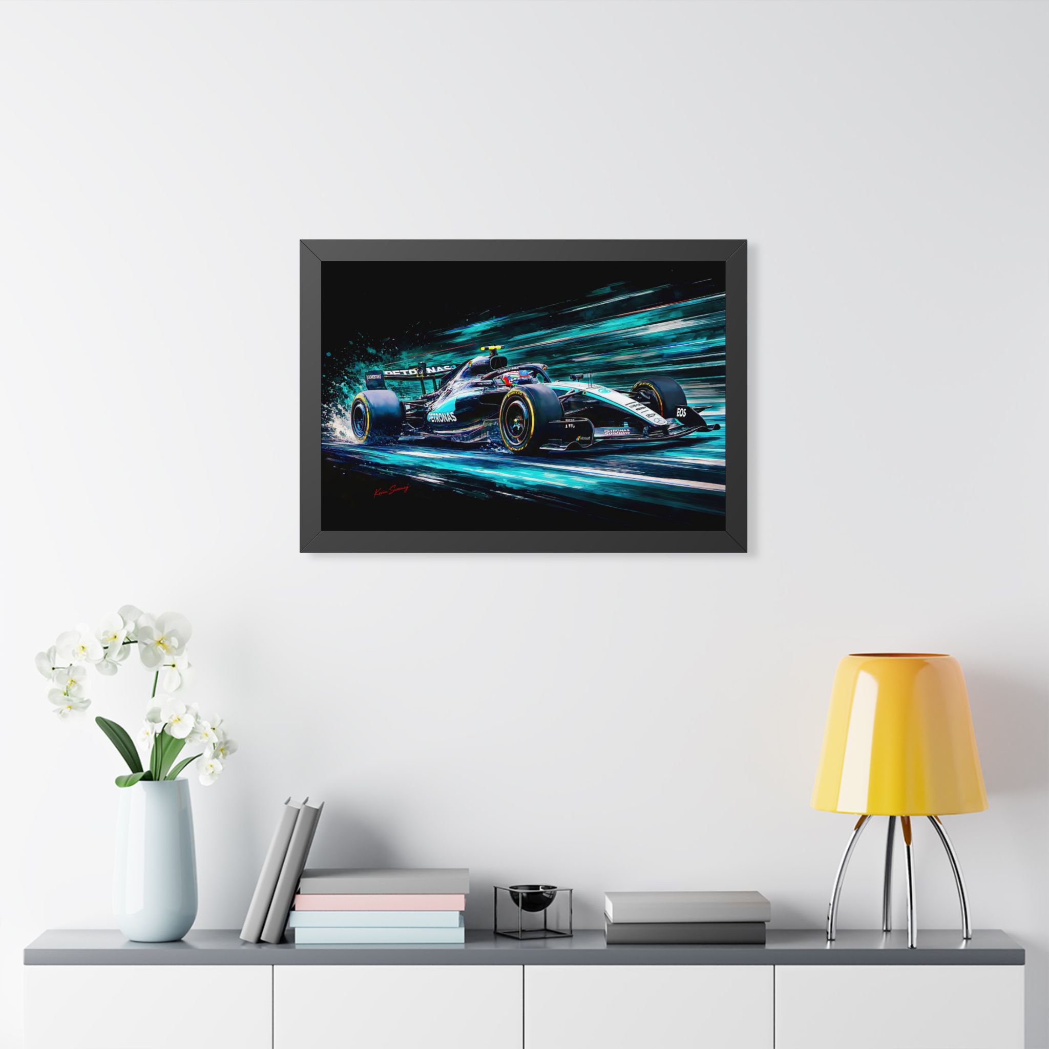 Kimi Antonelli Mercedes Formula 1 Racing Artwork | F1 Motorsport | Fine Hand Crafted Digital Art - Image 5