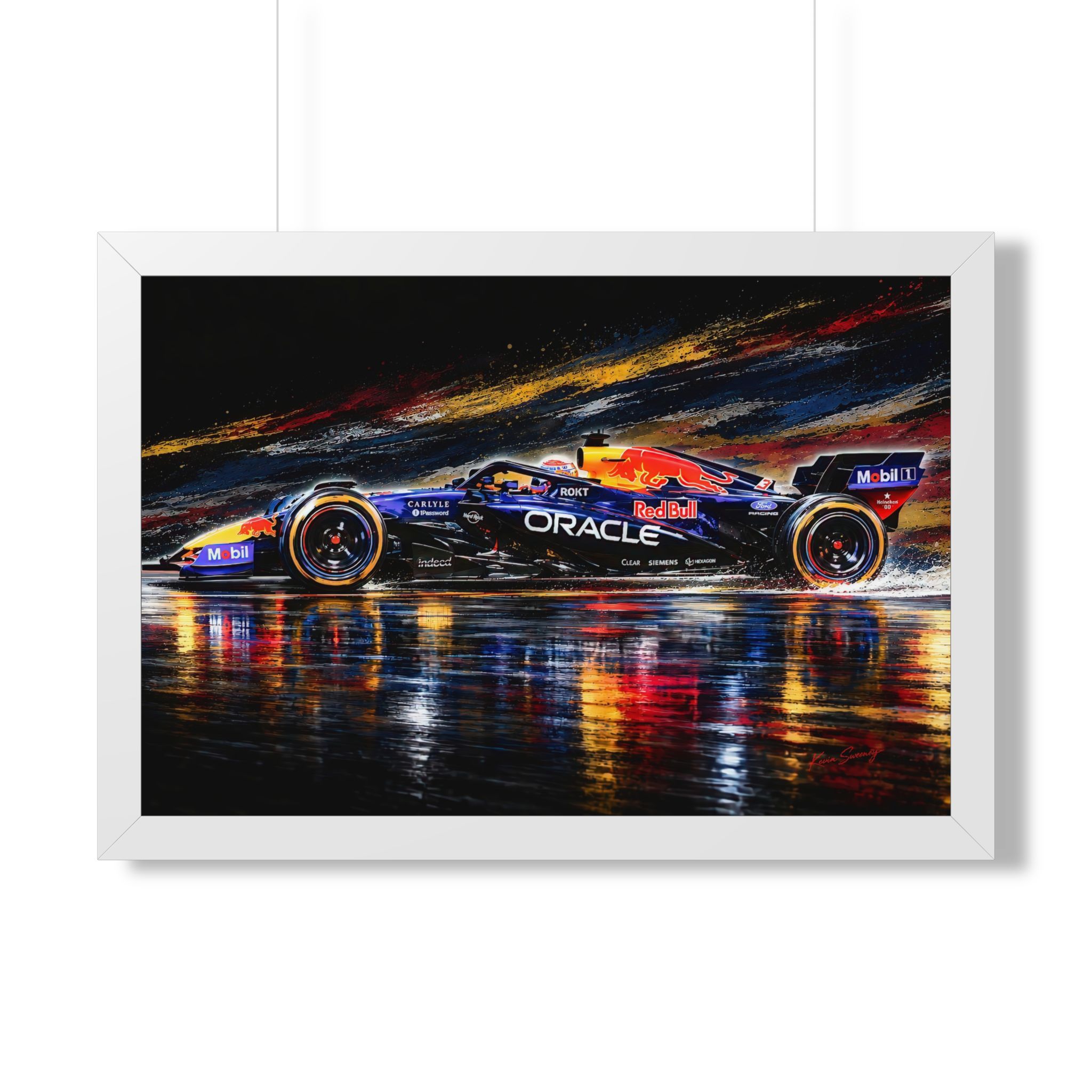 Max Verstappen Red Bull Formula 1 Racing Artwork | F1 Fine Hand Crafted Digital Art - Image 16