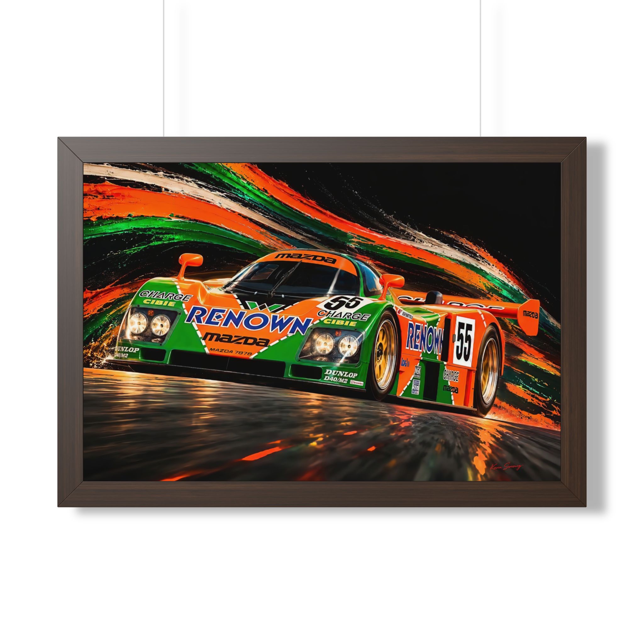 Mazda 787B #55 Le Mans Racing Artwork | Renown Livery | Fine Hand Crafted Digital Art - Image 10